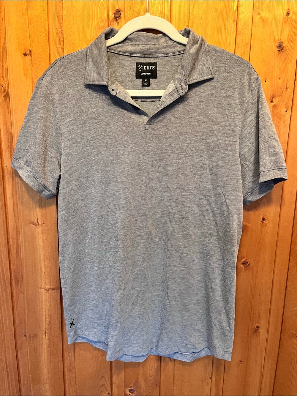 Cuts Clothing Blue/Gray COZ Polo
